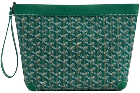 goyard pouch green